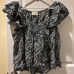 Universal Thread Short Sleeve Floral Blouse